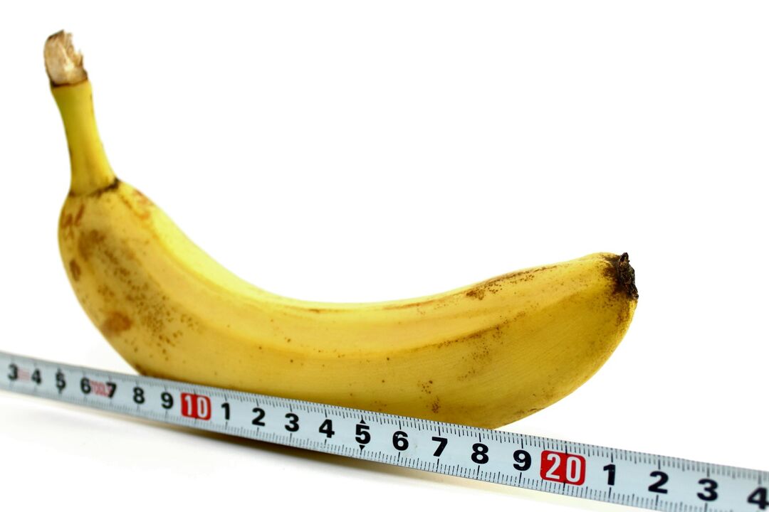 Velikost penisa na primeru banane